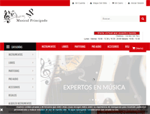 Tablet Screenshot of musicalprincipado.es